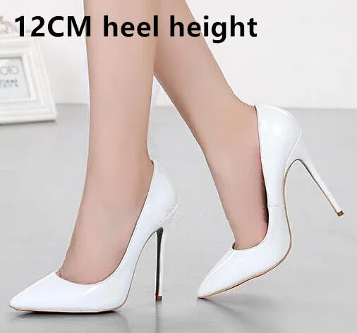 12CM High Heels Shoes Woman High Heels Pumps Wedding Bridal Shoes