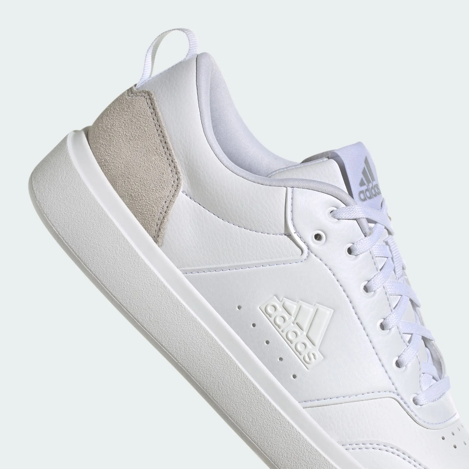 ADIDAS PARK STREET SHOES - MEN - CLOUD WHITE/GREY