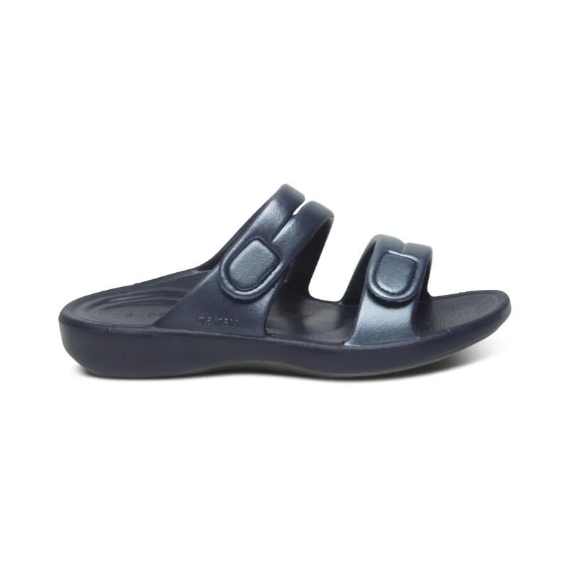 Aetrex Janey Sport Pewter Women's Slides