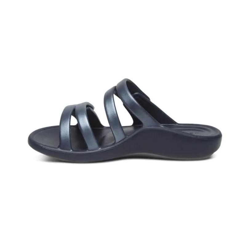 Aetrex Janey Sport Pewter Women's Slides