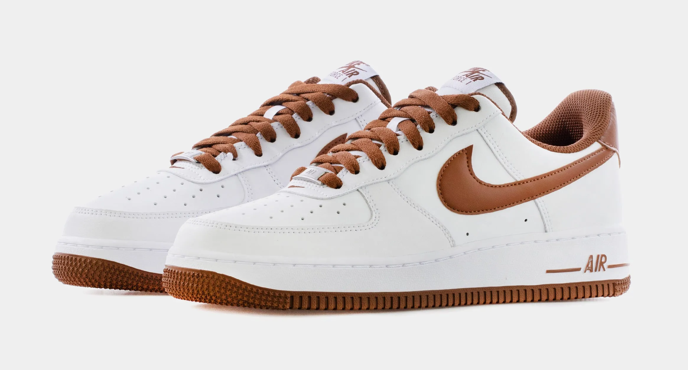 Air Force 1 Low Pecan Mens Lifestyle Shoes (White/Brown)