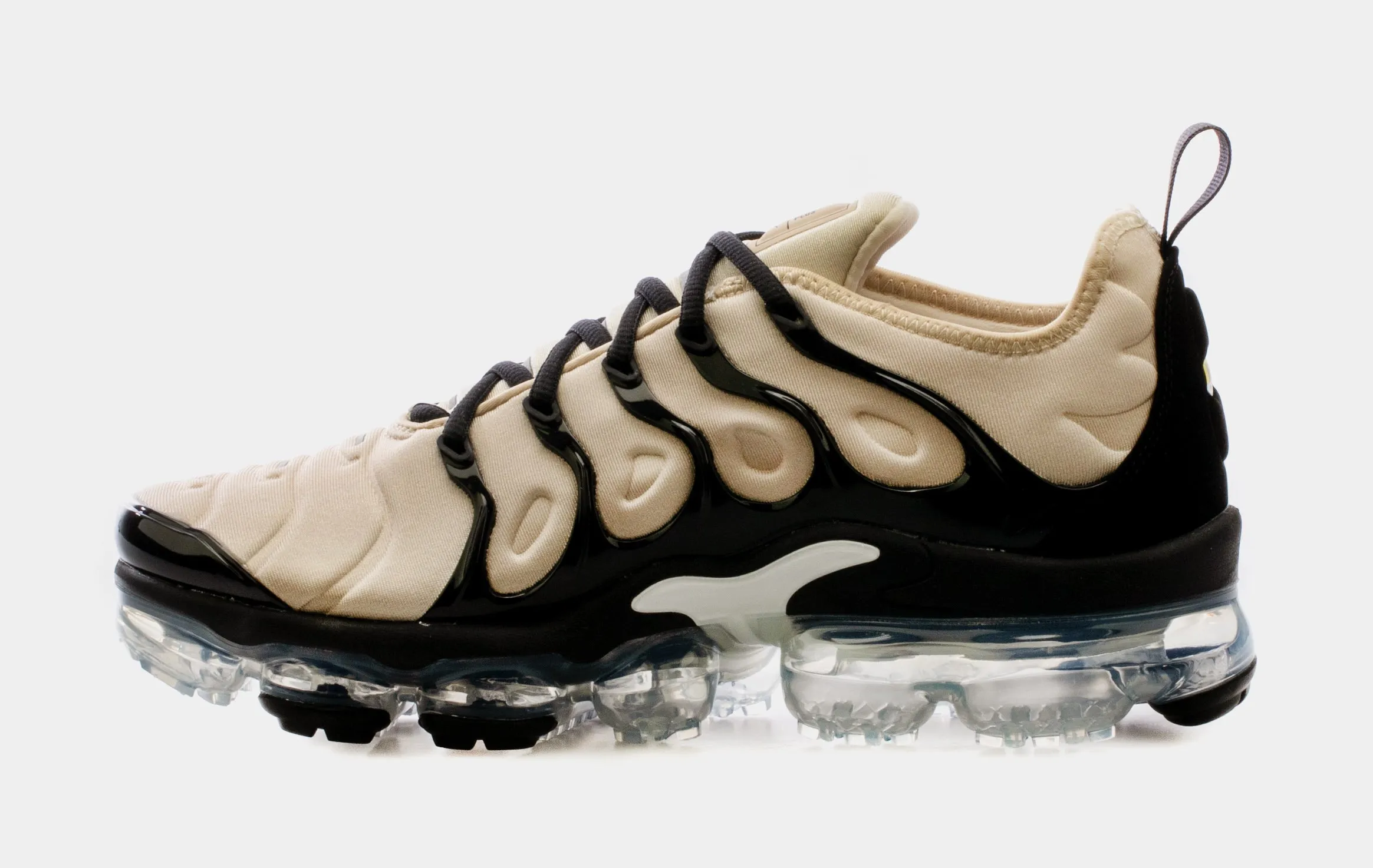 Air VaporMax Plus Beige Black Mens Running Shoes (Beige/Black)