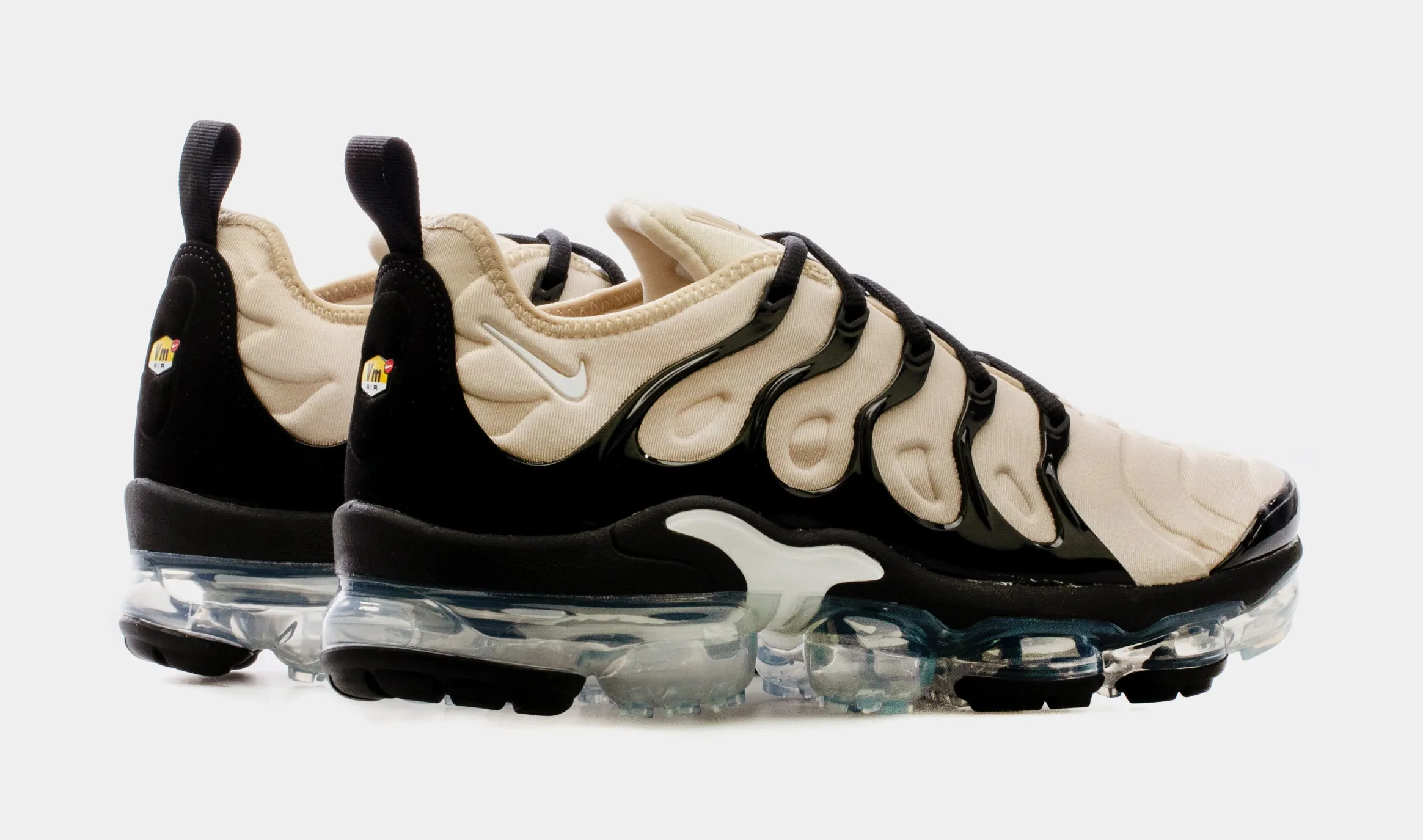 Air VaporMax Plus Beige Black Mens Running Shoes (Beige/Black)