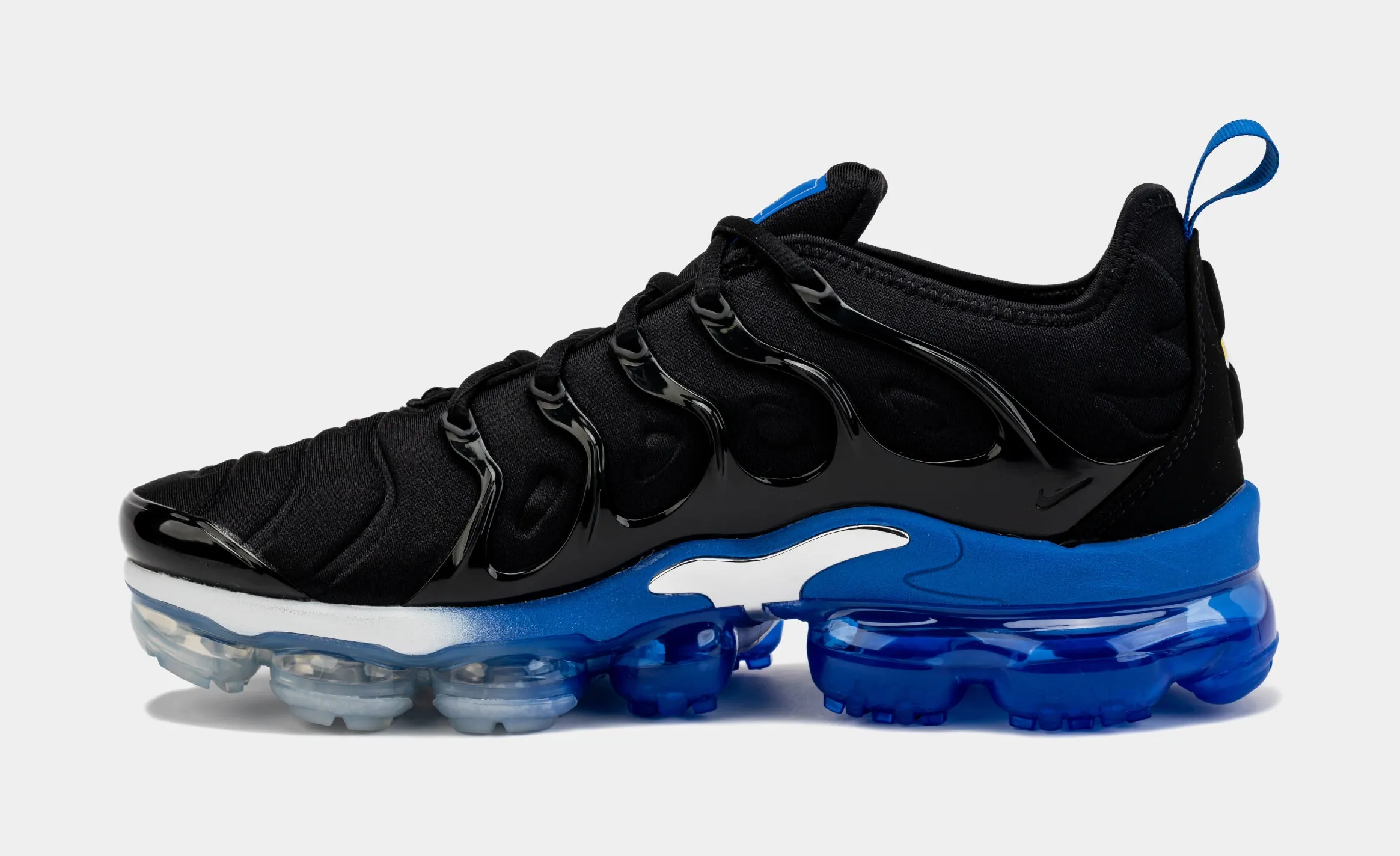 Air Vapormax Plus Mens Running Shoes  (Black/Blue)