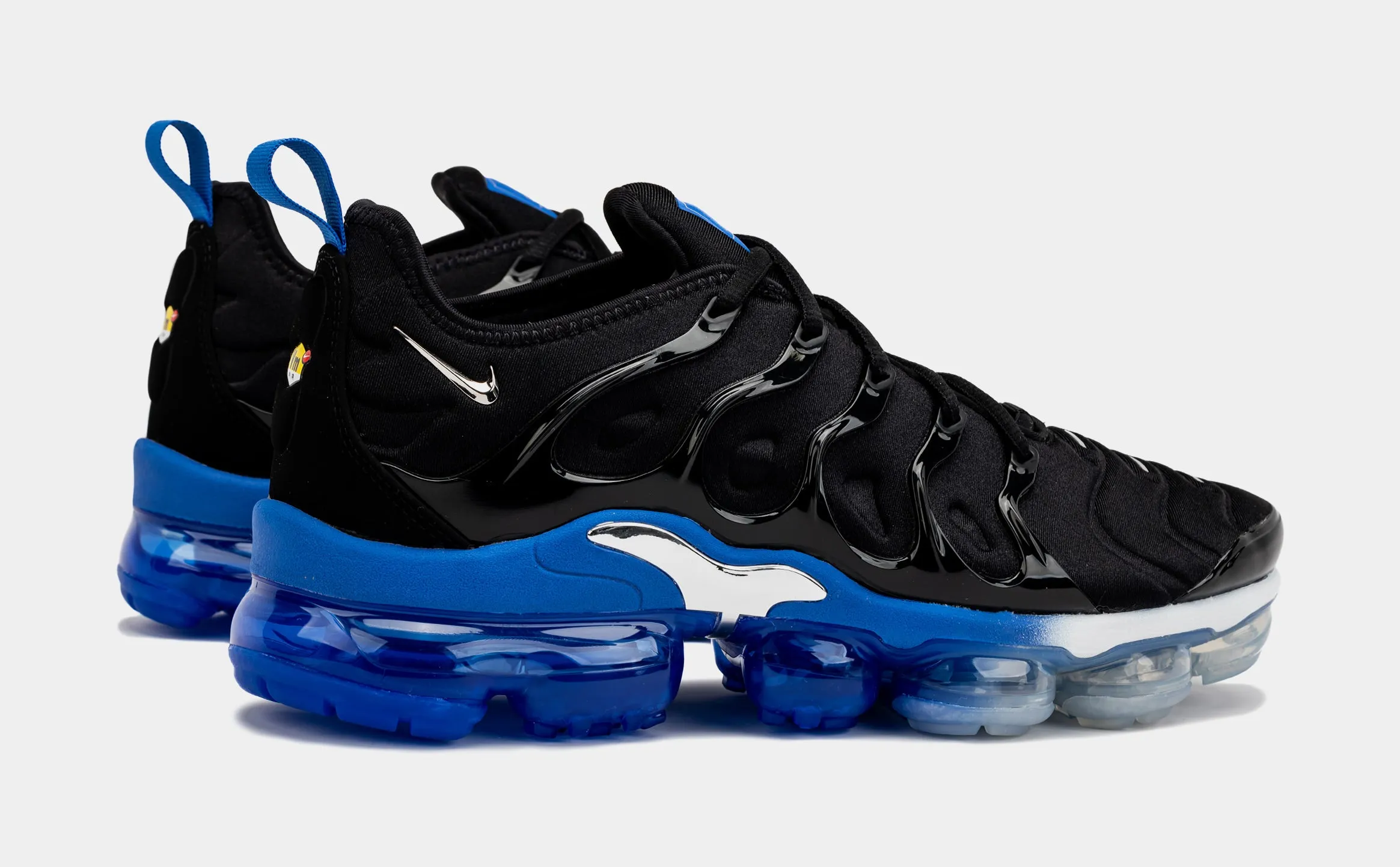 Air Vapormax Plus Mens Running Shoes  (Black/Blue)