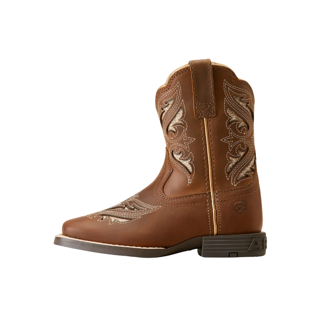 Ariat Toddler Girl's Brown Round Up Bliss Sassy Boot