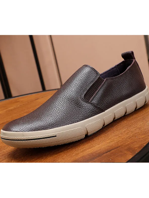 Casual Leather Slip-On Shoes