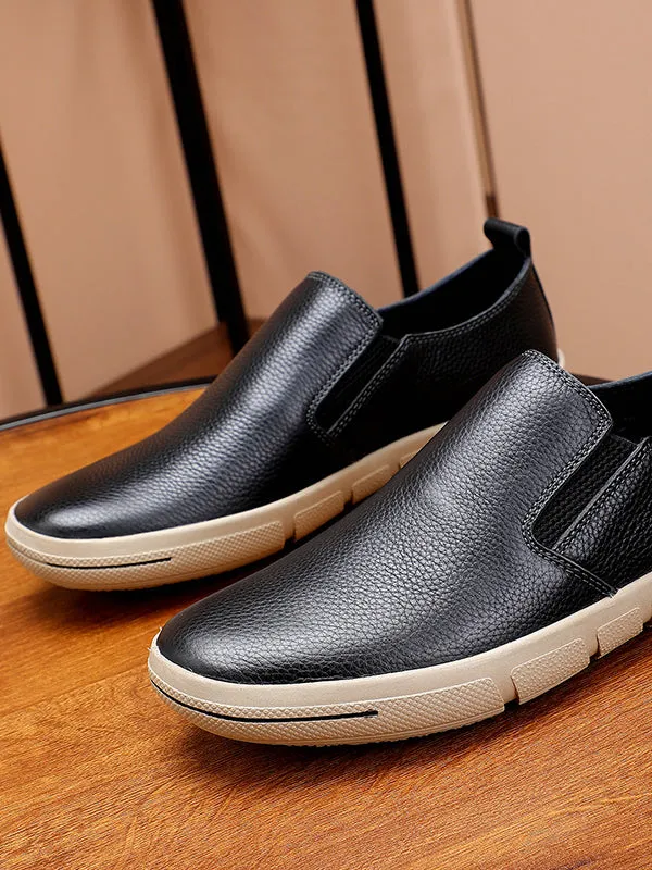 Casual Leather Slip-On Shoes