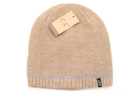 CC Beanie | Adult Single Stripe Beanie ~ Camel