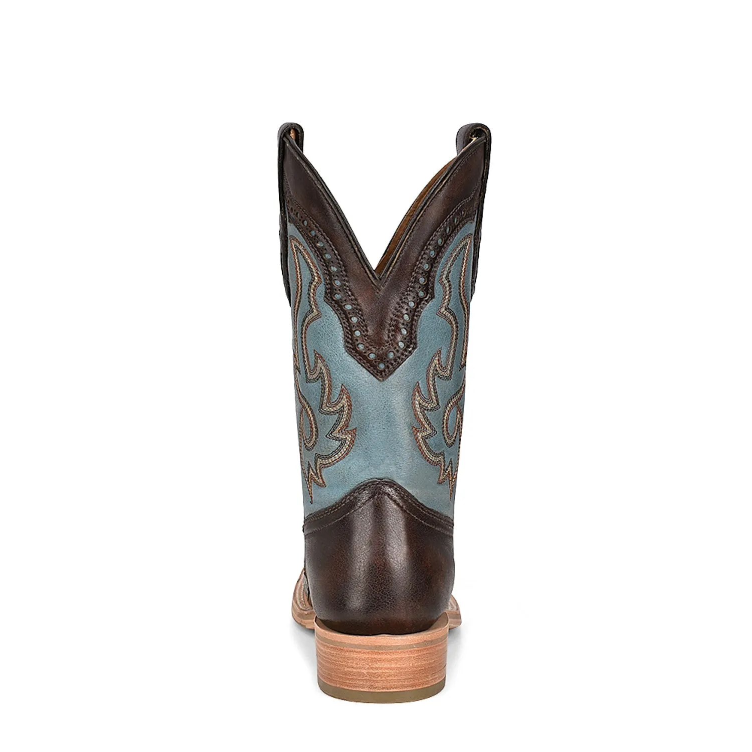 Corral Mens Embroidered Rodeo Cowboy Boots Caiman Brown/Blue