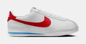 Cortez Leather Mens Running Shoes (White/Varsity Blue/Varsity Red)