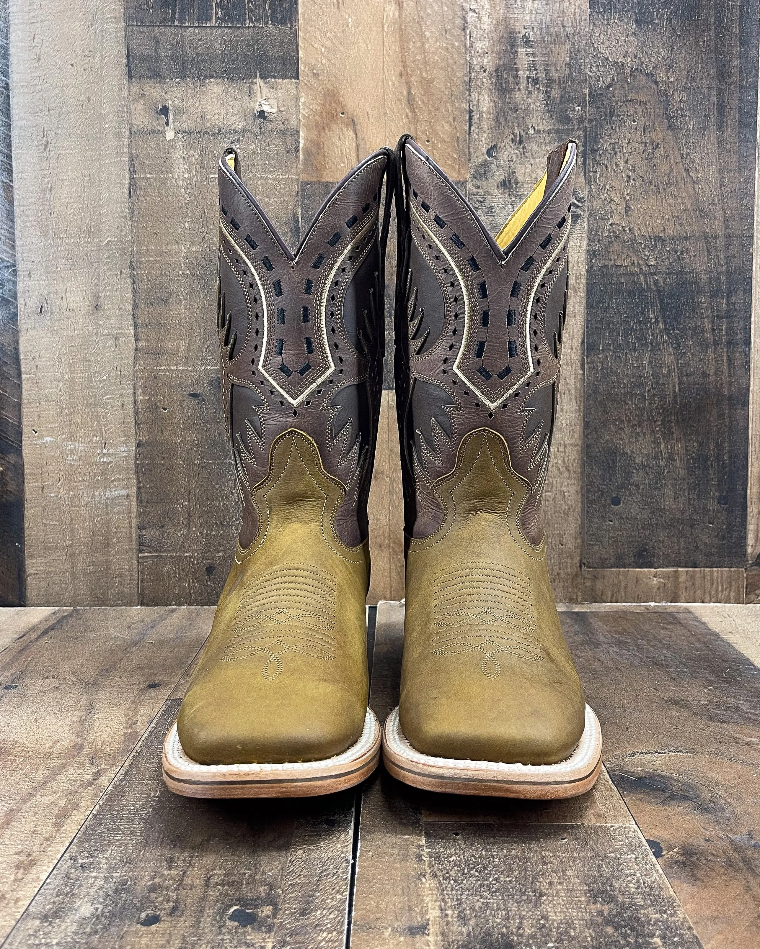 CRAZY "PAPAYA" | MEN SQUARE TOE COWBOY BOOTS