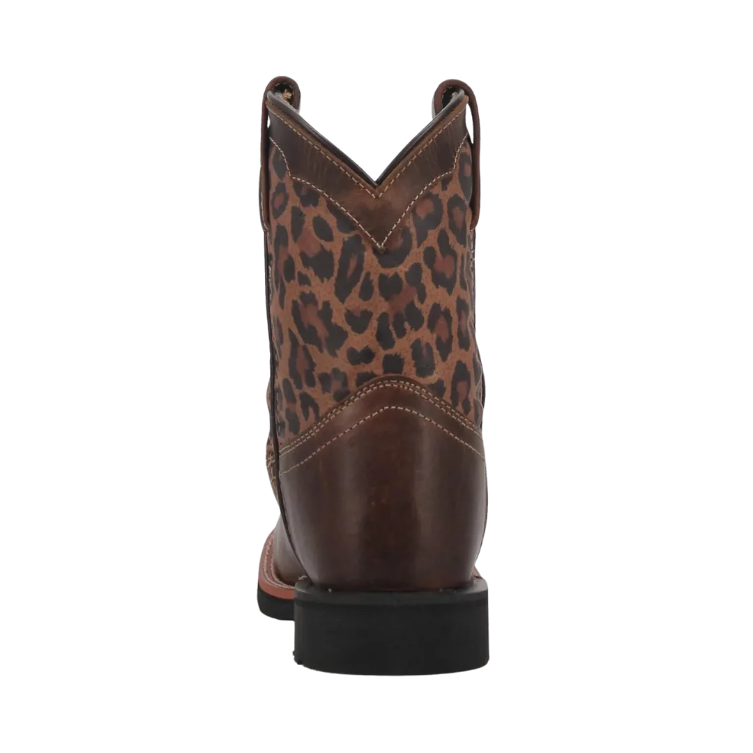 Dan Post Kid's Tan Makucha Leopard Boot