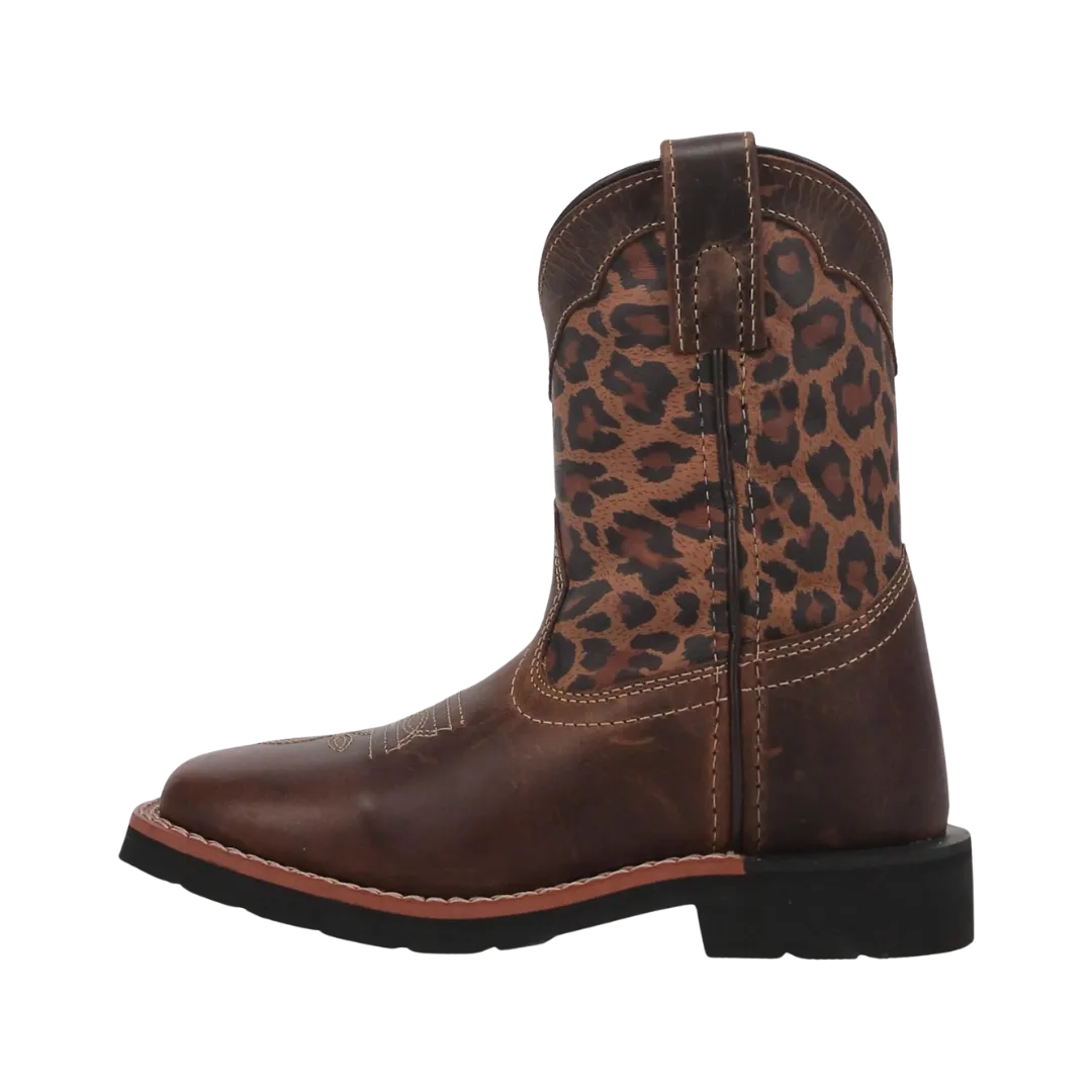 Dan Post Kid's Tan Makucha Leopard Boot