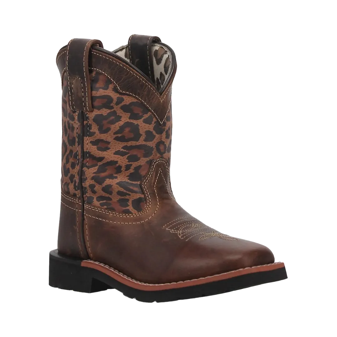 Dan Post Kid's Tan Makucha Leopard Boot