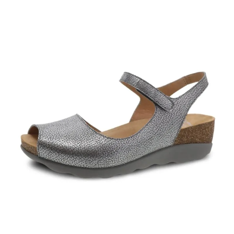 Dansko Marcy Metallic Pewter Women's Sandals