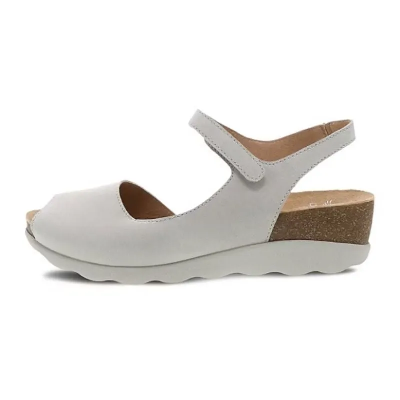 Dansko Marcy Milled Nunuck Ivory Women's Sandals