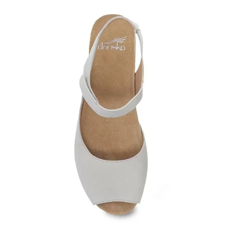 Dansko Marcy Milled Nunuck Ivory Women's Sandals