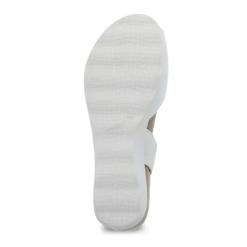 Dansko Marcy Milled Nunuck Ivory Women's Sandals