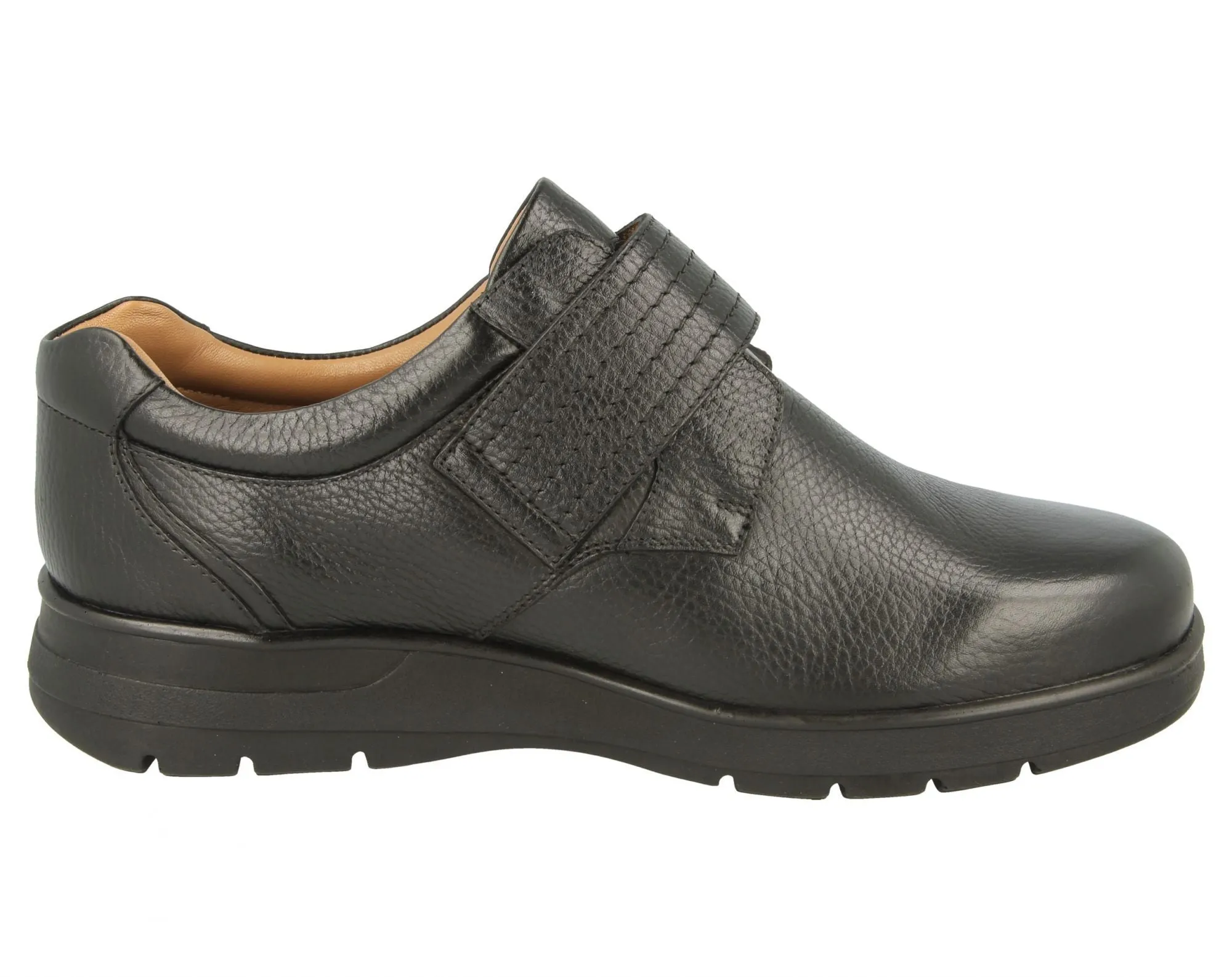 DB Shoes Beaumont Black Wide Fit Leather Shoe