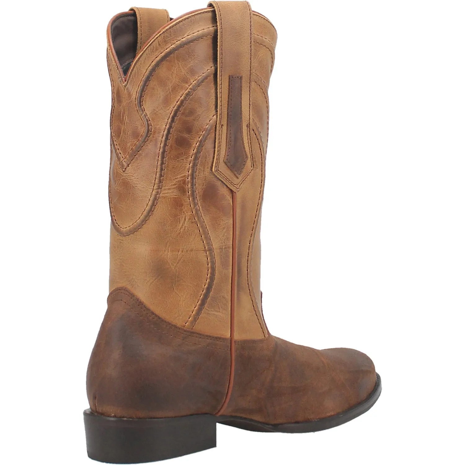 Dingo Mens Whiskey River Cowboy Boots Leather Natural