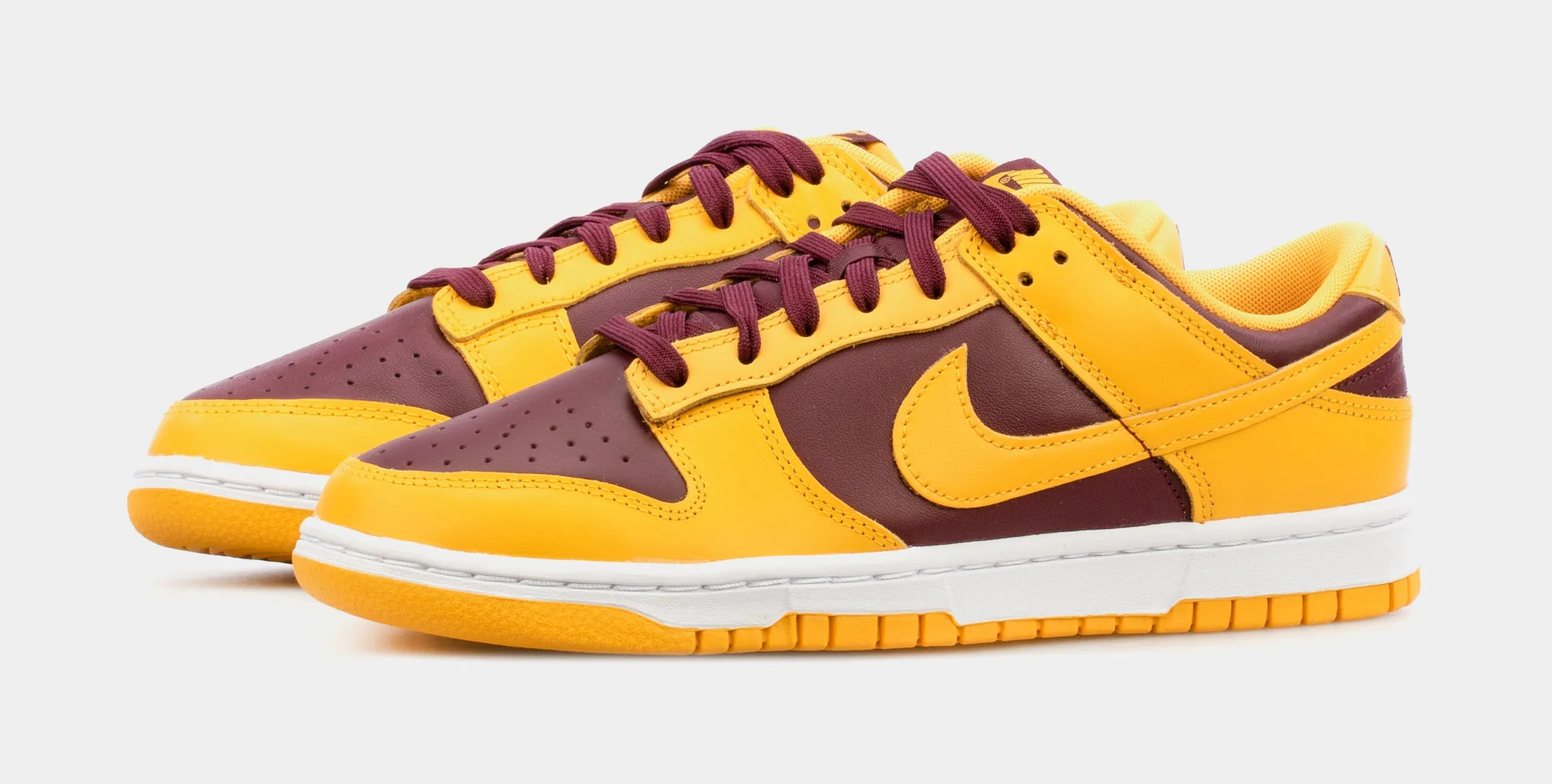 Dunk Low Yellow Bordeaux Mens Lifestyle Shoes (Red/Yellow) Limit One Per Customer