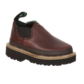 Georgia Infant Boys Soggy Brown Leather Romeo Loafers Slip-On Boots