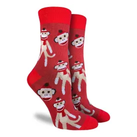 Good Luck Sock - Women's Sock Monkeys Socks