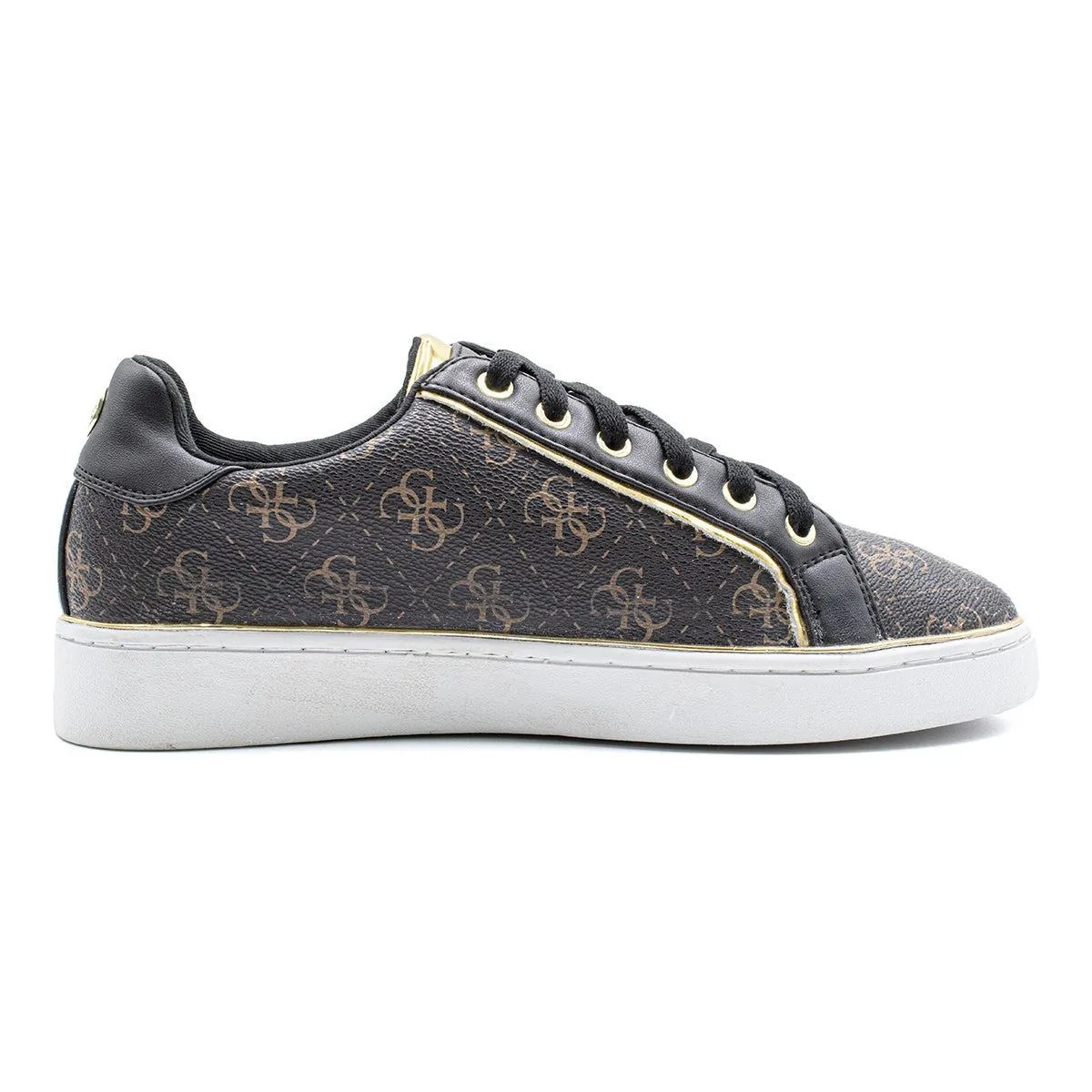 Guess Banq Low-Top Sneakers Leather Black Colour For Women