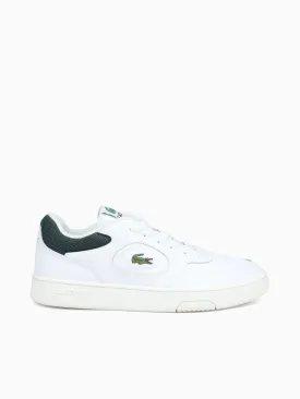 Lineset Wht Dk grn leather