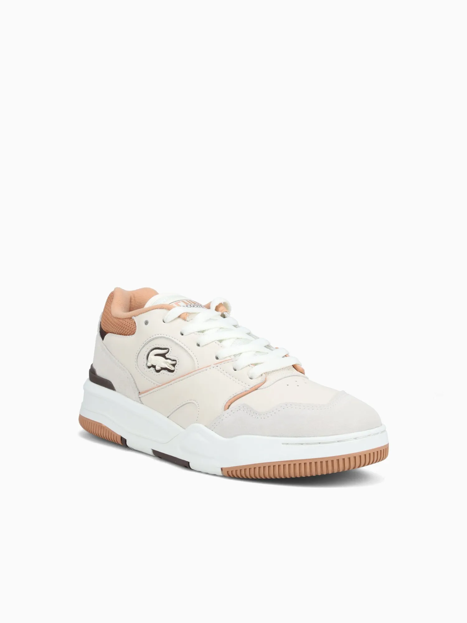 Lineshot 124 Offwht Ltbrw leather