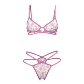 Magic Silk Daisy Bra & Thong Set Daisy Print