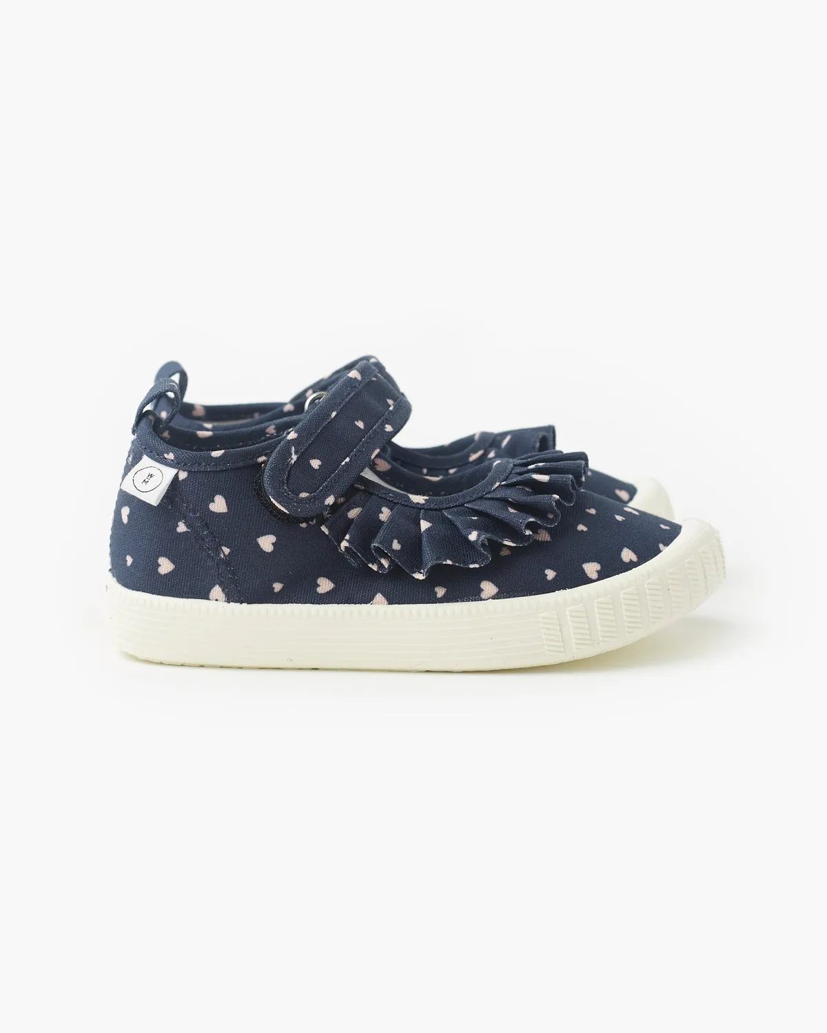 Mary Jane Frill Canvas - Sweetheart Navy