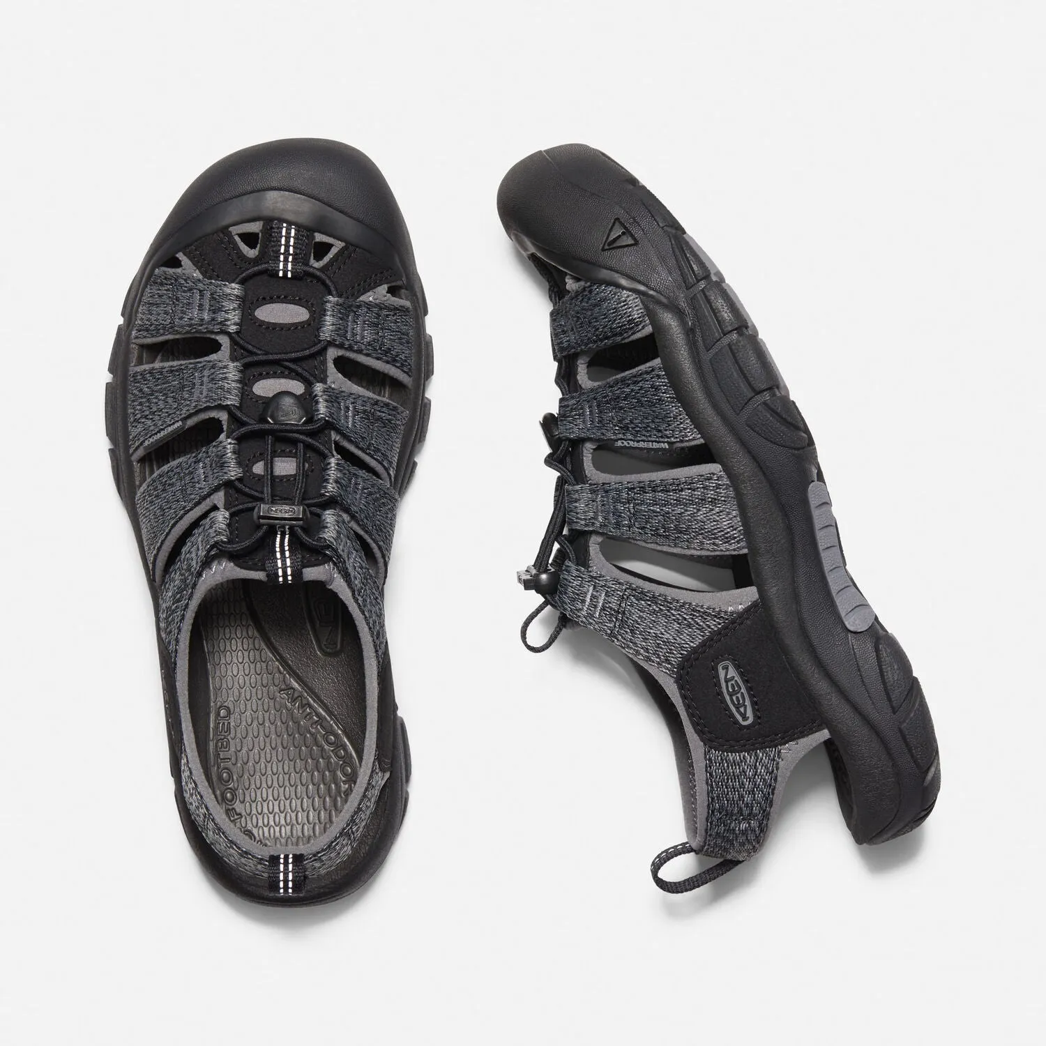 Men's Keen Newport H2 Color: Black/Steel Grey