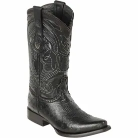 Men's Wild West Smooth Ostrich Skin Snip Toe Boot 2949705