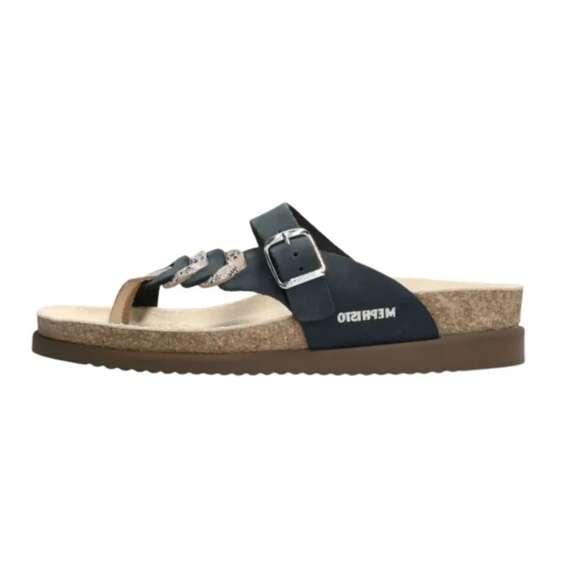 Mephisto Heleonore Navy Women's Sandals