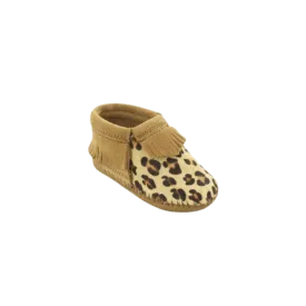 Minnetonka Kid's Riley Leopard Bootie