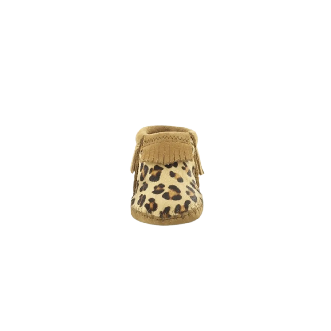 Minnetonka Kid's Riley Leopard Bootie