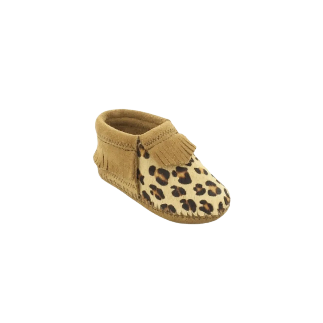 Minnetonka Kid's Riley Leopard Bootie