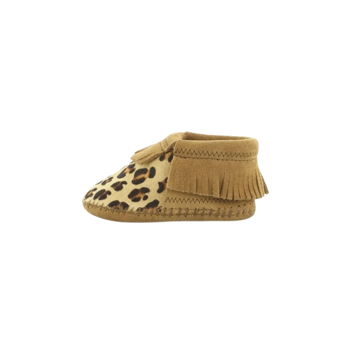 Minnetonka Kid's Riley Leopard Bootie