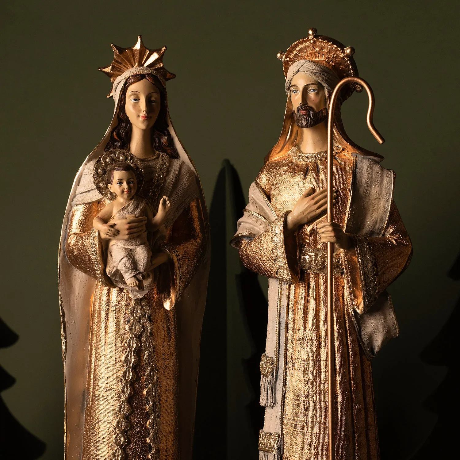 NATIVITY SET - TALL FIGURINES - RESIN