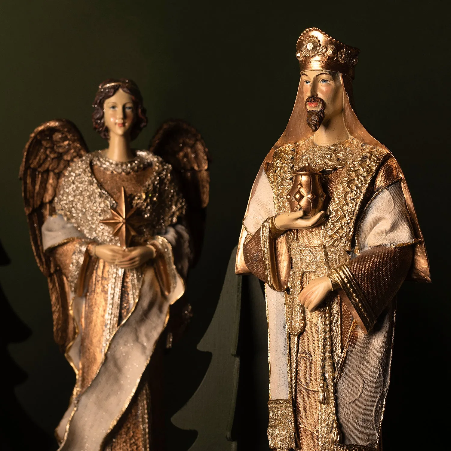 NATIVITY SET - TALL FIGURINES - RESIN