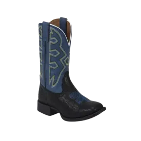 Nocona Kid's Pistol Black Blue Boots