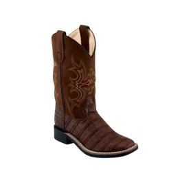 Old West Kid's Gator Print Cowboy Boots