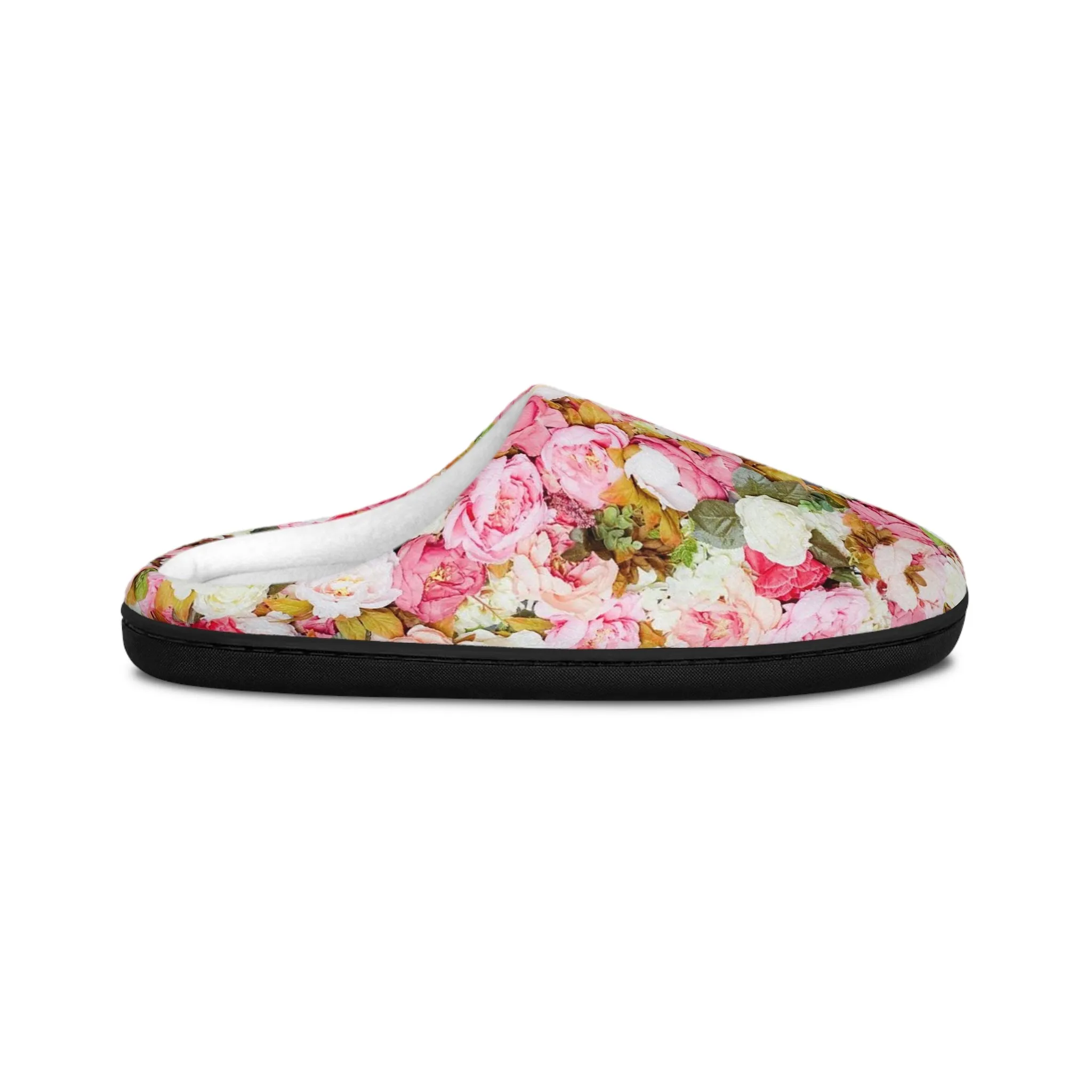 Pink Flowers - Inovax Women's Indoor Slippers