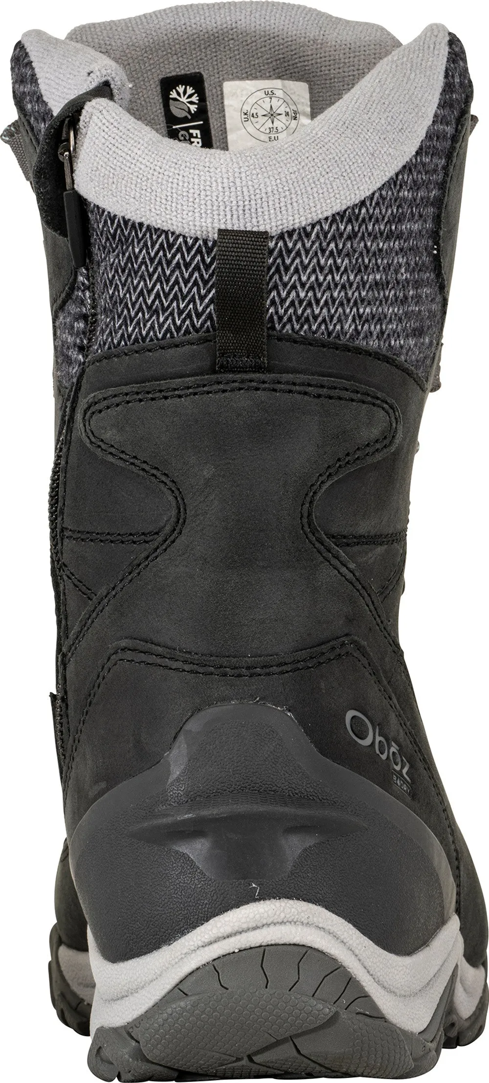 Women's Oboz Ousel Mid Insulated Waterproof Color: Black Sea