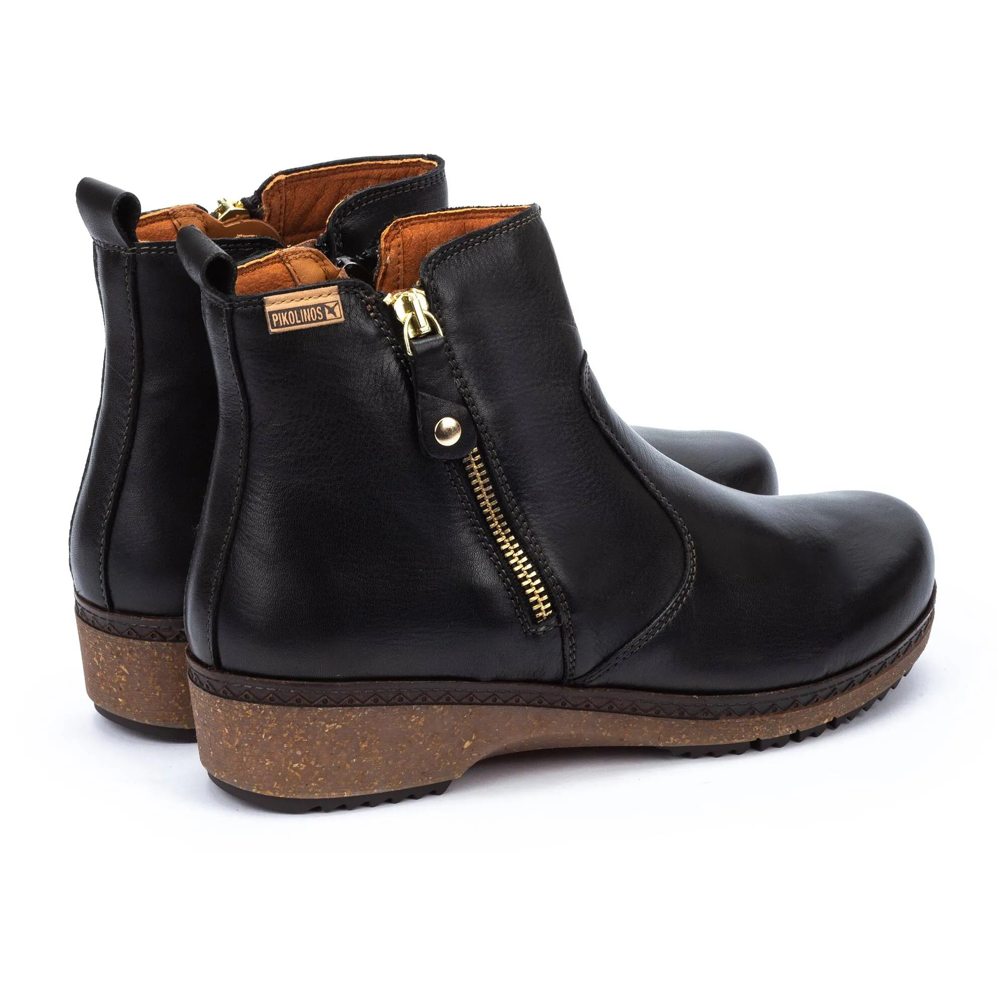 Women's Pikolinos Granada Ankle Boots with Zip Color: Black